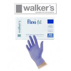 Walkers FLEXI FIT NITRILE Gloves - Purple or Blue (Depending on stock available) - 1 BOX (200)